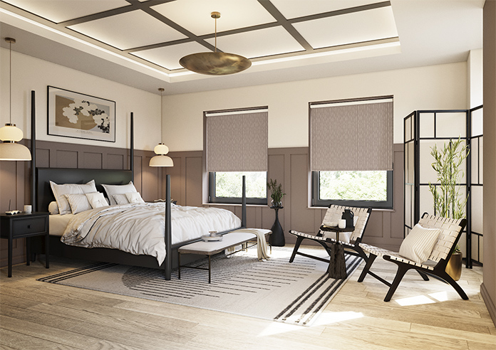Luis Striped, Victorian Violet - Twist&Fit Roller Blind - Image 7